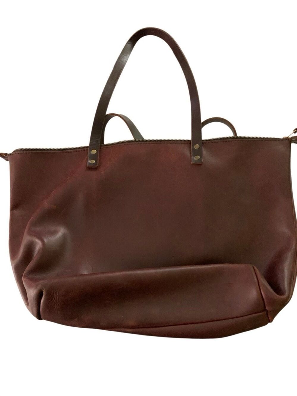 Portland Leather Goods Zippered Classic Tote 21 x 12 - Picture 2 of 5